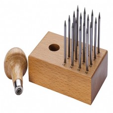 Stone Setting Beading Tools Set of 16 on Wood Stand
